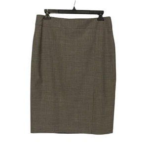 Ann Taylor Career Skirt Size 6 Gray Straight Pencil Classic Lined - Imagen 1 de 5