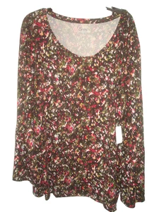 Ladies Plus Knit Top Multicolor Size 3X NEW - Picture 1 of 2