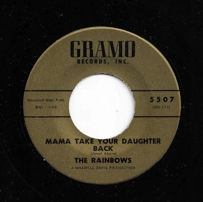 The Rainbows "Mama Take Your Daughter Back / Til Tomorrow" on Gramo 5507/8. VG - Image 1 of 2