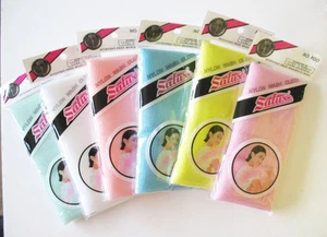 6 Salux Japan Nylon Wash Cloth Invigorating Stimulating Multi Color - New - Picture 1 of 1