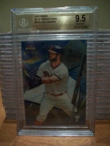 BRYCE HARPER 2020 Topps Finest Blue Refractors #3 BGS GEM MINT 9.5 Phillies /150 - Picture 1 of 1