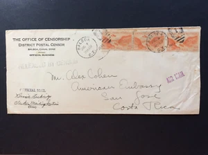 BroadviewStamps Canal Zone #C9 air mail cover. Balboa to San Jose - Picture 1 of 4