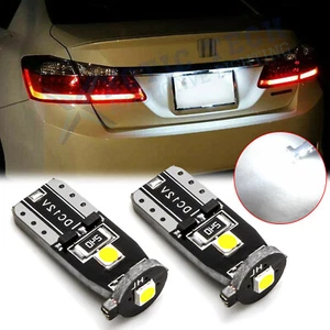 2x T10 LED License Plate Light Bulbs Canbus 6000K Bright White Lamp 168 2825 194 - Picture 1 of 12