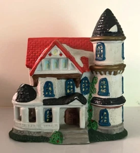 1995 Santa's Best Christmas In Vermont Village House With Turret - Bild 1 von 1
