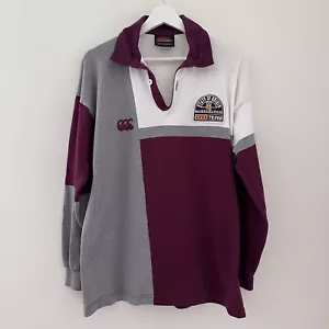 Vintage Canterbury Queensland Maroons State Of Origin Rugby Long Sleeve Jersey M - Picture 1 of 14