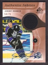 2005-06 SP Game Used Authentic Fabrics Auto #AAF-JR Jeremy Roenick Jersey 54/75
