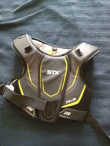 Lacrosse STX Stallion 200+ Shoulder Chest Pad Youth Size Large Black - Picture 1 of 4