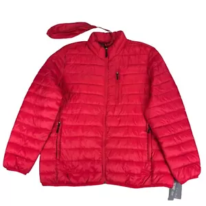 Club Room Mens Quilted Packable Puffer Jacket Red 2XL - Picture 1 of 6