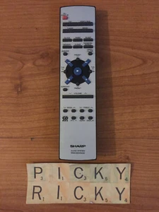 SHARP RRMCG0041SJSA AUDIO SYSTEM GENUINE REMOTE - Tested - Picture 1 of 3