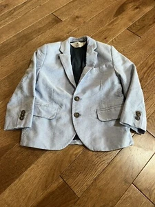 H & M Blazer Jacket Light Blue Size 4t Faux Pockets Perfect For Easter EUC - Picture 1 of 7