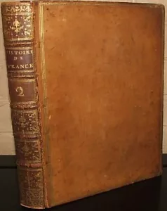 Histoire De France Tome Deuxieme. by M. L'abe Velly, 1770 full leather - Imagen 1 de 1