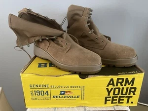 Belleville C300ST Hot Weather Steel Toe Boot Coyote Size 10 Regular NWT NIB - Picture 1 of 11