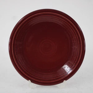 Fiesta Homer Laughun China Burgundy Lead Free 7" AS IS Bread Plate - Picture 1 of 6