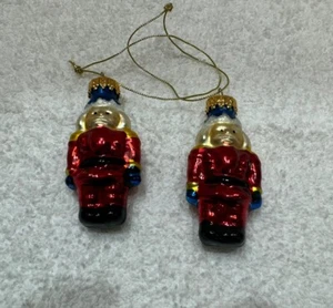Pair of C & D VTG Nutcracker Christmas Ornaments 2U - Picture 1 of 6