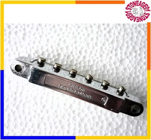 Vintage 1968 Chrome Gibson ABR-1 Wire Tune O Matic Pat No 2,740,313 Fondry Stamp - Picture 1 of 5