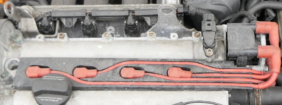 Kit cavi accensione VW Polo 6N2 Lupo rosso 1.4 16V 74kw motore AUB AQQ AFK AVY - Immagine 1 di 2