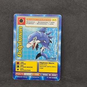 Carte Digimon dolphmon Jd-35 niveau champion 1er Edition Bandai 1999 - Imagen 1 de 3