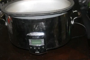 ALL-CLAD 7 Quart Slow Cooker Stainless Steel Crock Pot Series SC01 for PARTS - Picture 1 of 7