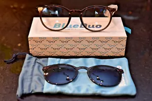 Premium Blaulichtbrille Gestell und Clip von BlueDuo The Poet Storm Cloud - Bild 1 von 4