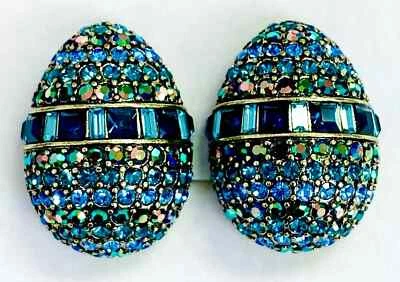 HSN Heidi Daus "Spring Rapture" Multicolor Cristal Aretes Clip-On Foto 1 de 4