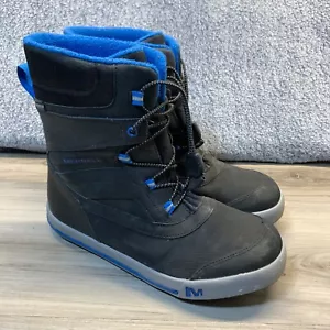 Merrell Snow Bank 2.0 Waterproof Snow Boot Boys 6M EU 37 Black/ Blue 200 Gram - Picture 1 of 12