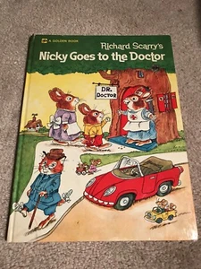 NICKY GOES TO THE DOCTOR A Big Golden Book By: Richard Scarry 1974. 4th print - Imagen 1 de 12