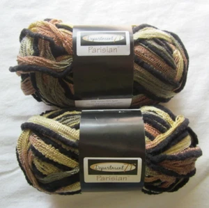 Department 71 Parisian Ruffle Fur Mesh Yarn Copper/Blonde/Gray-3.5 oz ~ Lot of 2 - Picture 1 of 5