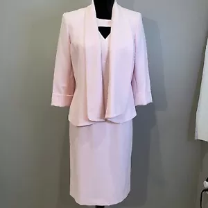 Vestido vaino Kasper para mujer sin mangas con chaqueta talla mixta vestido 8 chaqueta 6 nuevo sin etiquetas - Imagen 1 de 9