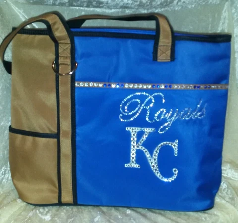 Kansas City Royals Rhinestone Blinged MLB Purse Tote Bag ~NEW~ Cover
