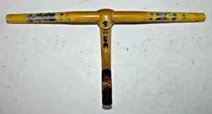 Manillar MTB Vintage Amarillo 25,4 mm 48 cm Barra Plana Canti Híbrido Acero Remitente EE. UU. - Imagen 1 de 13