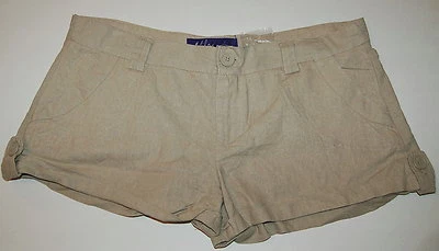 Pantalones Cortos JR Mujer BAJA TIRO Beige 11 Lazos Pierna Exterior Foto 1 de 2