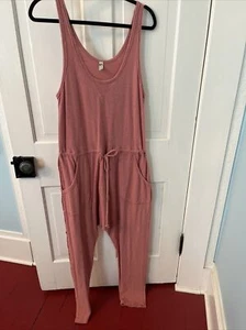 Free People Intimate Yours Cotton Jumpsuit Strampler Rose Rosa Neu ohne Etikett xs On A Cloud - Bild 1 von 4