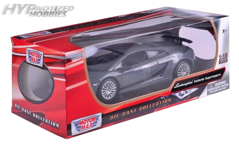 MOTORMAX 1:18 LAMBORGHINI GALLARDO SUPERLEGGERA DIE-CAST GREY 73181 - Image 1 of 1