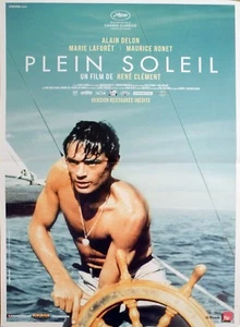PLEIN SOLEIL - ALAIN DELON / BARCO - MEDIODÍA PÚRPURA - REEDICIÓN PEQUEÑO PÓSTER FRANCÉS - Imagen 1 de 1