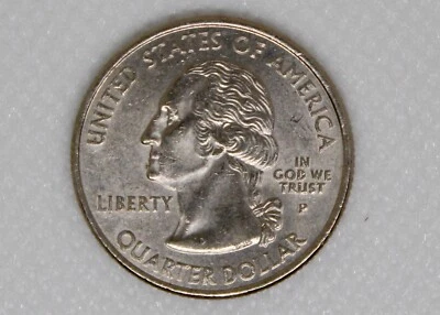 2002 P Mississippi State Quarter Mint Error Obverse Die Error on Neck 5.6 Grams - Image 1 of 4