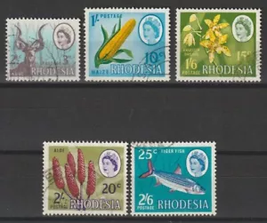 RHODESIA 1967/68 SG 408/412 USED - Picture 1 of 1