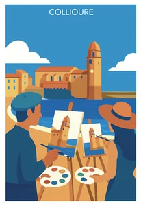 AFFICHE POSTER COLLIOURE - Picture 1 of 1