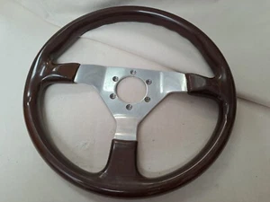 1986 Momo Wood Steering Wheel BMW Mercedes-Benz Lancia Audi Vauxhall Monteverdi - Picture 1 of 14