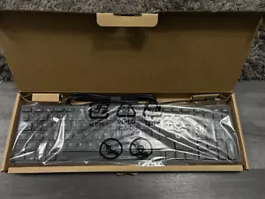 HP Wired Desktop Keyboard 320K UK Keyboard Black USB New L96909-031 HSA-D005K - Picture 1 of 4