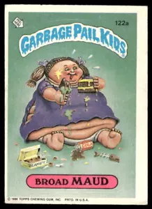 1986 Topps Garbage Pail Kids Serie 3 #122a Broad Maud con derechos de autor EX - Imagen 1 de 2