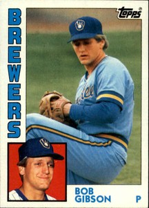 1984 Topps Baseball #349 Bob L. Gibson RC