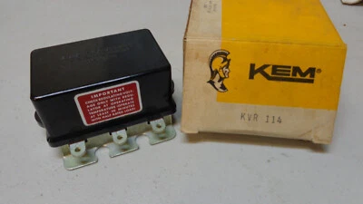 Regulador de voltaje de 6 voltios KEM #KVR114 Studebaker Nash Packard Desoto Willys Foto 1 de 4