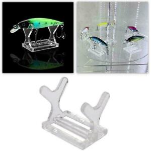 1 Packs of Fishing Lure Display Stands Adjustable Acrylic B1E5 Good 7Y6T B5X2