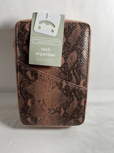 Heyday Snakeskin Pink Tech Organizador/Bolsa TOTALMENTE NUEVO - Imagen 1 de 7