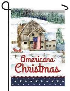 Americana Christmas Garden Flag - Picture 1 of 1