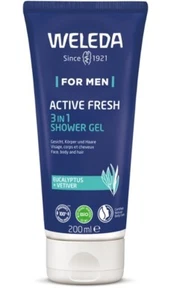 Weleda For Men – Active Fresh – 3 in 1 Duschgel Shower Gel 200ml, PZN 18471237 - Bild 1 von 1