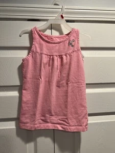 Circo Pink Tank Top With Rhinestone Flowers Size 6-6x - Picture 1 of 3