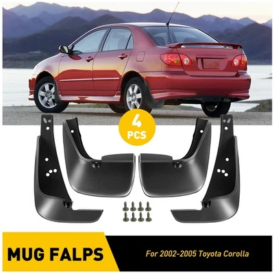 FIT TOYOTA 2002-2005 COROLLA FOR ALTIS FLAP FLAPS MUD SPLASH GUARDS MUDGUARDS - Image 1 of 4