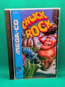 Sega Mega-CD Chuck Rock | CIB Rare T-93045-50 Big Box Version | VGC | Tested