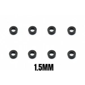ReveD Aluminum 3x6x1.5mm Spacers 8 pcs Black #RC-A3615 - Picture 1 of 2